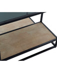 Tischdekoration DKD Home Decor 8424001787234 Schwarz Bunt natürlich Holz Metall Spiegel 120 x 60 x 50 cm
