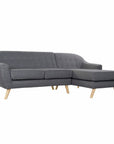 3-Seater Sofa DKD Home Decor 8424001799442 Grey Multicolour Natural Wood Rubber wood Scandi 230 x 144 x 84 cm