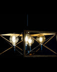 Deckenlampe DKD Home Decor Braun Schwarz Holz Metall 220 V 50 W (50 x 50 x 130 cm)