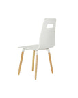 Dining Chair DKD Home Decor 43 x 50 x 88 cm Wood White Natural rubber Light brown