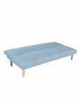 Sofabed DKD Home Decor Turquoise Polyester Rubber wood (180 x 68 x 66 cm)
