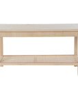 Centre Table DKD Home Decor 90 x 50 x 46 cm Natural Aluminium MDF Wood