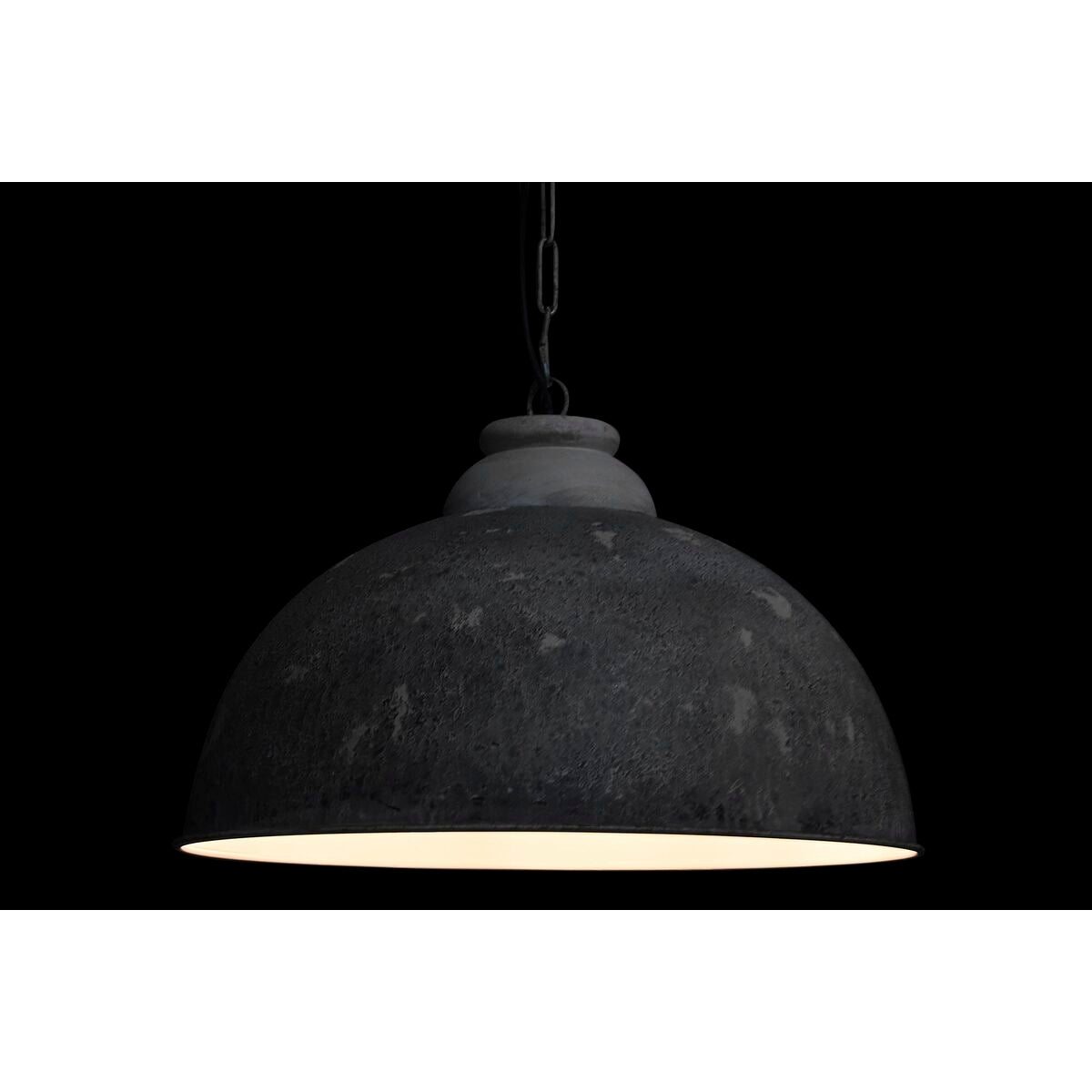 Ceiling Light DKD Home Decor Black Grey Wood Metal 50 W 61 x 61 x 37 cm