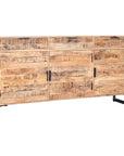 Sideboard DKD Home Decor Natural Black Metal Mango wood 150 x 40 x 80 cm