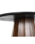 Mesa de Comedor DKD Home Decor Negro Marrón Mármol Madera de mango 120 x 120 x 76 cm