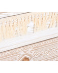 Cajonera DKD Home Decor Abeto Natural Algodón Blanco (48 x 35 x 89 cm)