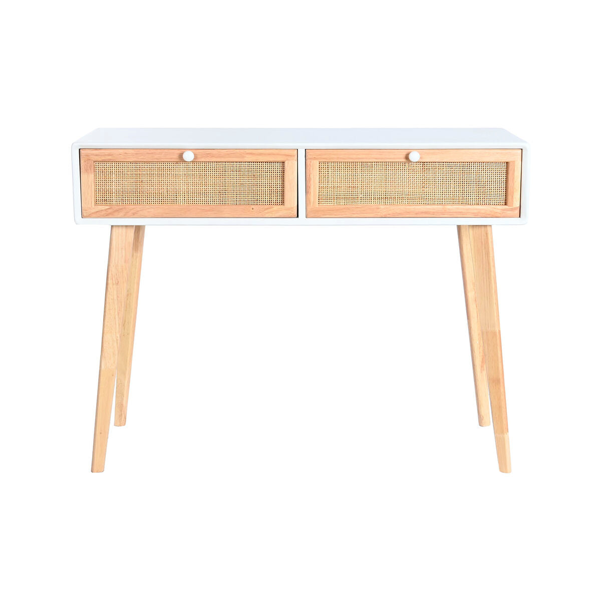 Console DKD Home Decor White Paolownia wood 100 x 30 x 78 cm