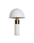 Desk lamp DKD Home Decor Golden Metal White 220 V 50 W 24 x 24 x 36 cm
