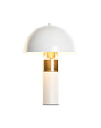 Desk lamp DKD Home Decor Golden Metal White 220 V 50 W 24 x 24 x 36 cm