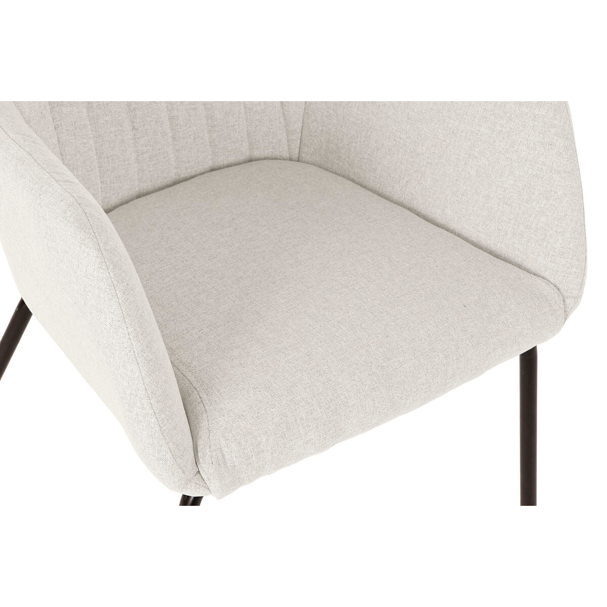Chair DKD Home Decor Beige Metal 59,5 x 60,5 x 78 cm