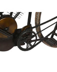 Beistelltisch DKD Home Decor Motorrad Schwarz natürlich Holz Metall 180 x 35 x 86 cm