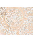 Decoración de Pared Home ESPRIT Blanco Natural Acabado envejecido 97,5 x 3 x 52,5 cm