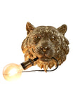 Wall Lamp Home ESPRIT Golden Resin 50 W Colonial Tiger 220 V 27,5 x 20,5 x 27 cm