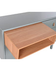 Chest of drawers Home ESPRIT Blue Grey Natural polypropylene MDF Wood 120 x 40 x 75 cm