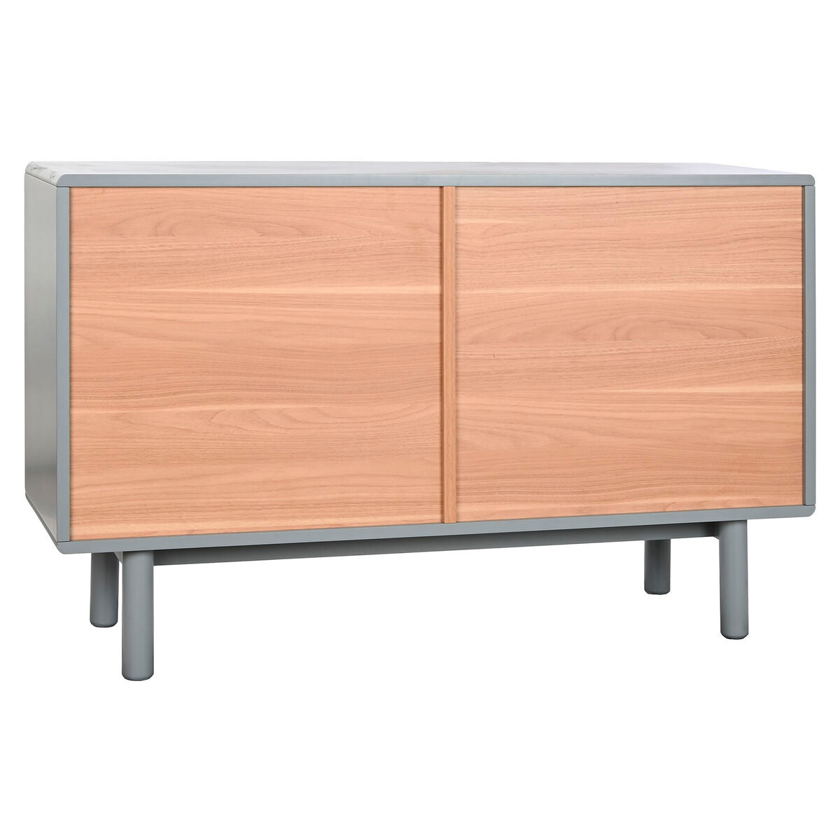 Chest of drawers Home ESPRIT Blue Grey Natural polypropylene MDF Wood 120 x 40 x 75 cm