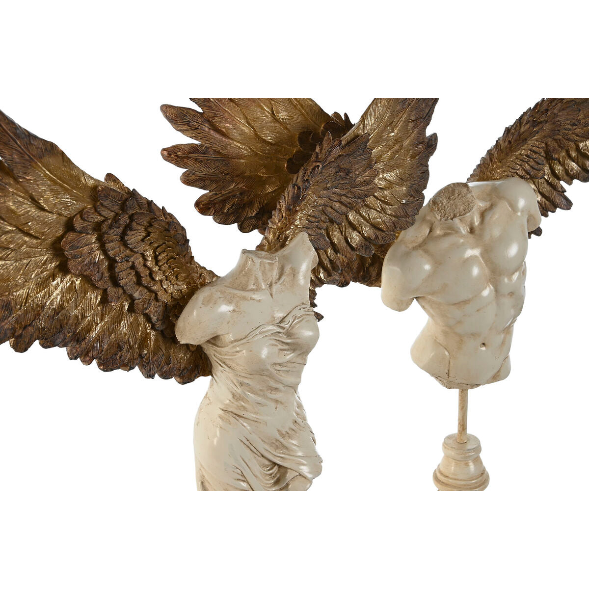 Deko-Figur Home ESPRIT Bunt Engel Neoklassisch 44,5 x 13,5 x 47,5 cm (2 Stück)