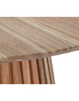 Dining Table Home ESPRIT Natural Mindi wood 120 x 120 x 75 cm