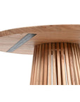 Dining Table Home ESPRIT Natural Mindi wood 120 x 120 x 75 cm