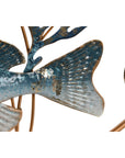 Decoración de Pared Home ESPRIT Azul Dorado Mediterráneo Peces 91 x 4,5 x 50 cm