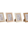 Photo frame Home ESPRIT Multicolour Crystal MDF Wood Scandinavian 13 x 2,8 x 18 cm (4 Units)