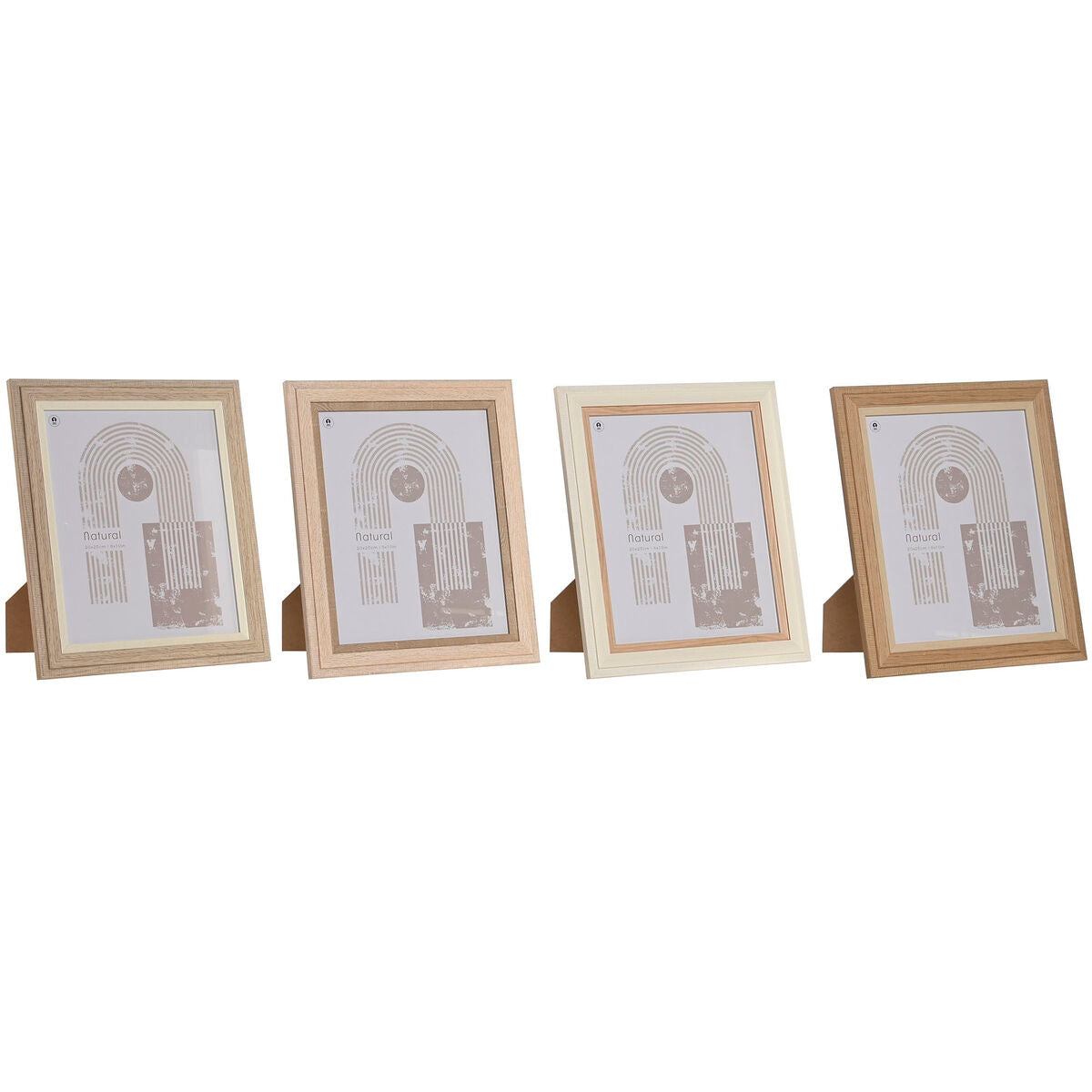 Photo frame Home ESPRIT Crystal MDF Wood Scandinavian 23 x 2,8 x 28 cm (4 Units)