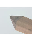 Mesa de Comedor Home ESPRIT Natural Cristal Templado madera de roble 130 x 130 x 75 cm