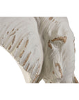 Decoración de Pared Home ESPRIT Blanco Elefante Decapé 60 x 16 x 60 cm
