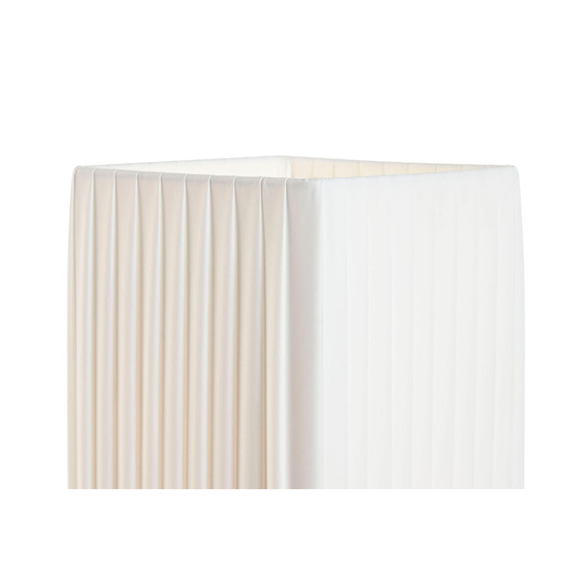 Lámpara de mesa Home ESPRIT Blanco Plateado Polietileno Hierro 50 W 220 V 15 x 15 x 43 cm