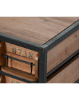 Chest of drawers Home ESPRIT Metal Fir Vintage 142 x 30 x 50 cm