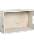 Storage boxes Home ESPRIT Herbs of Provence White Fir wood 34 x 22 x 15 cm 4 Pieces