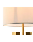 Desk lamp Home ESPRIT White Golden Iron 50 W 220 V 35 x 35 x 78 cm