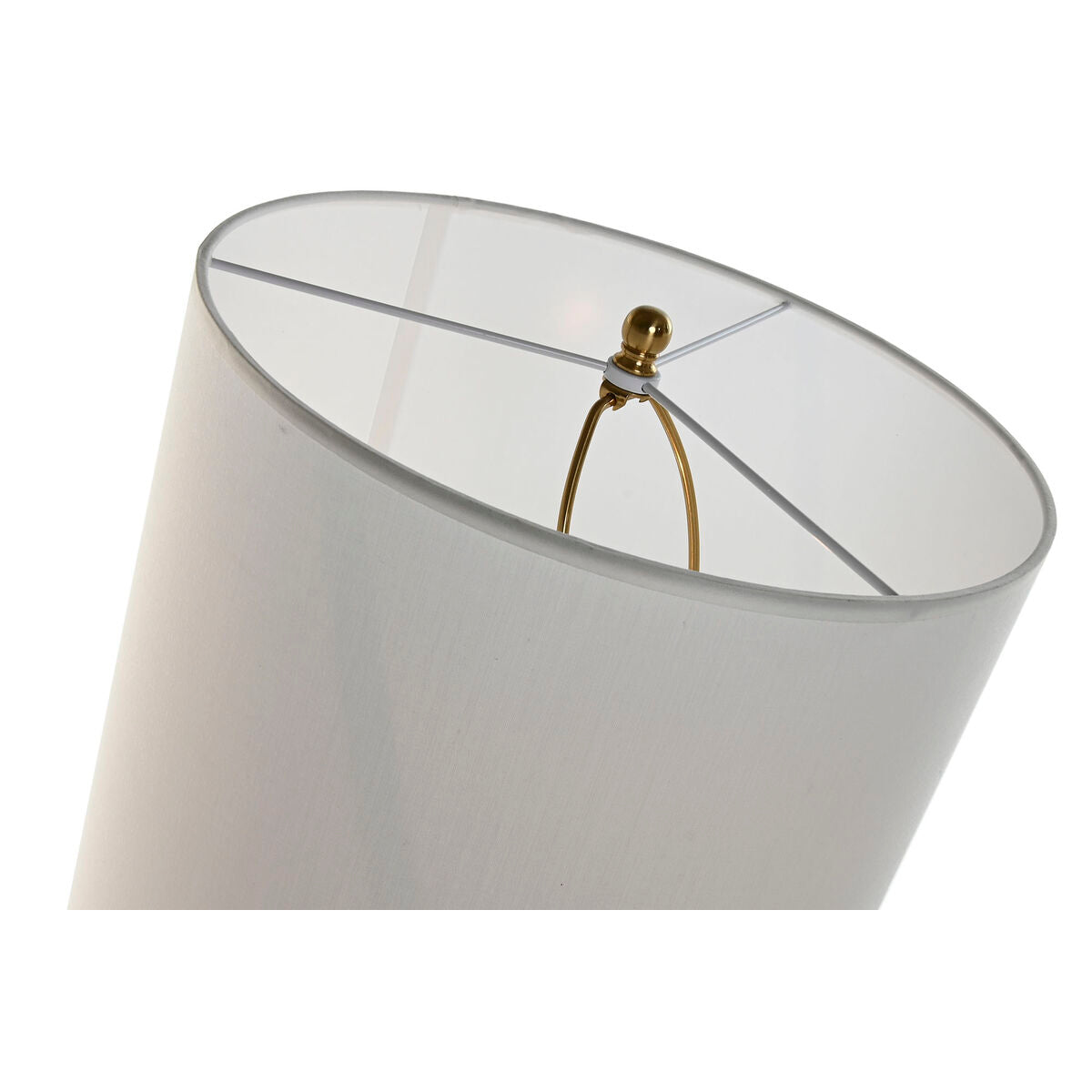 Tischlampe Home ESPRIT Weiß Gold Eisen 50 W 220 V 35 x 35 x 78 cm