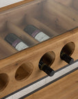 Console For Wine Bottles Wood Natural - vivahabitat.com