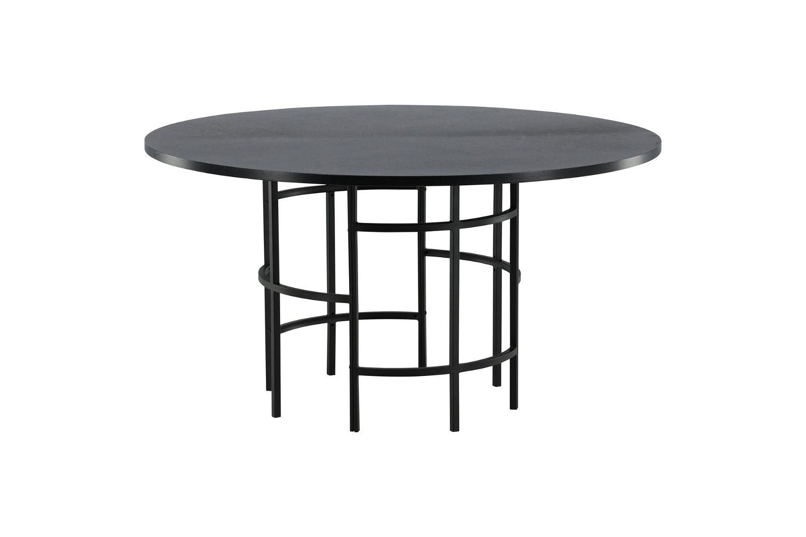 Copenhagen - Dining Table round - Black / Black - vivahabitat.com