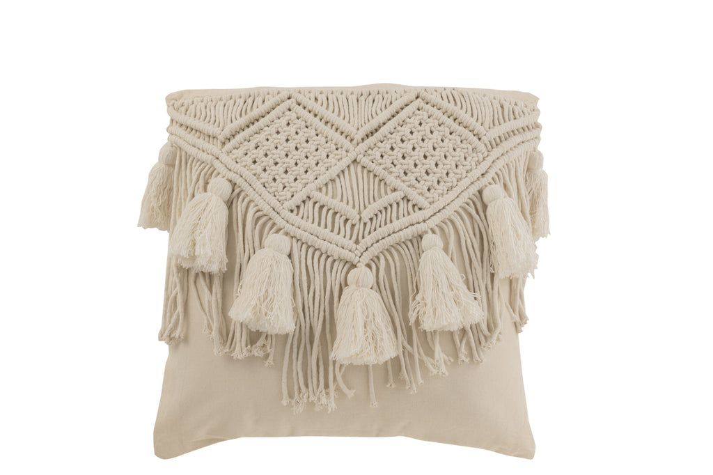 Cushion Cosy Cotton Off White Small - vivahabitat.com