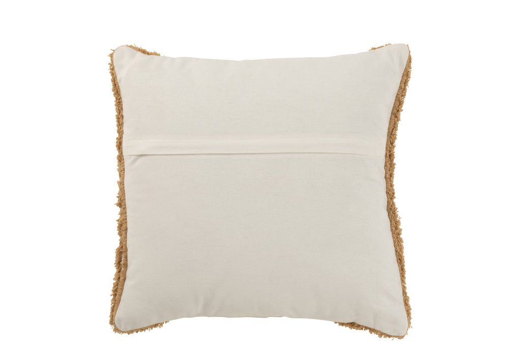 Cushion Semi Circle Cotton Brown - vivahabitat.com