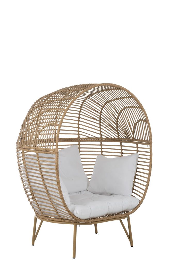 Egg Chair Oval Steel Natural - vivahabitat.com