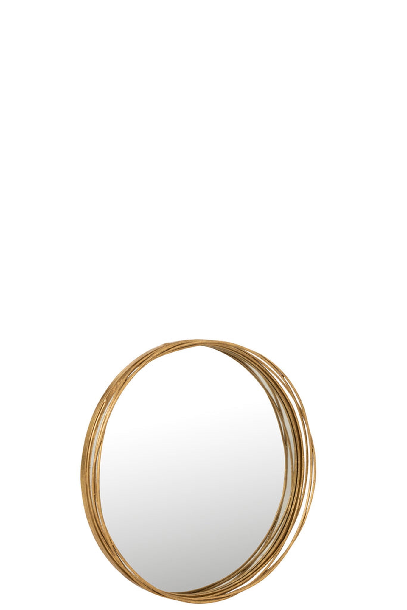 Mirror Aurora Round Iron/Glass Gold Small - vivahabitat.com