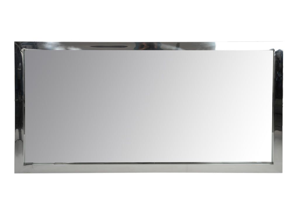 Mirror Rectangle Stainless Steel/Glass Silver 90X4x180cm - vivahabitat.com