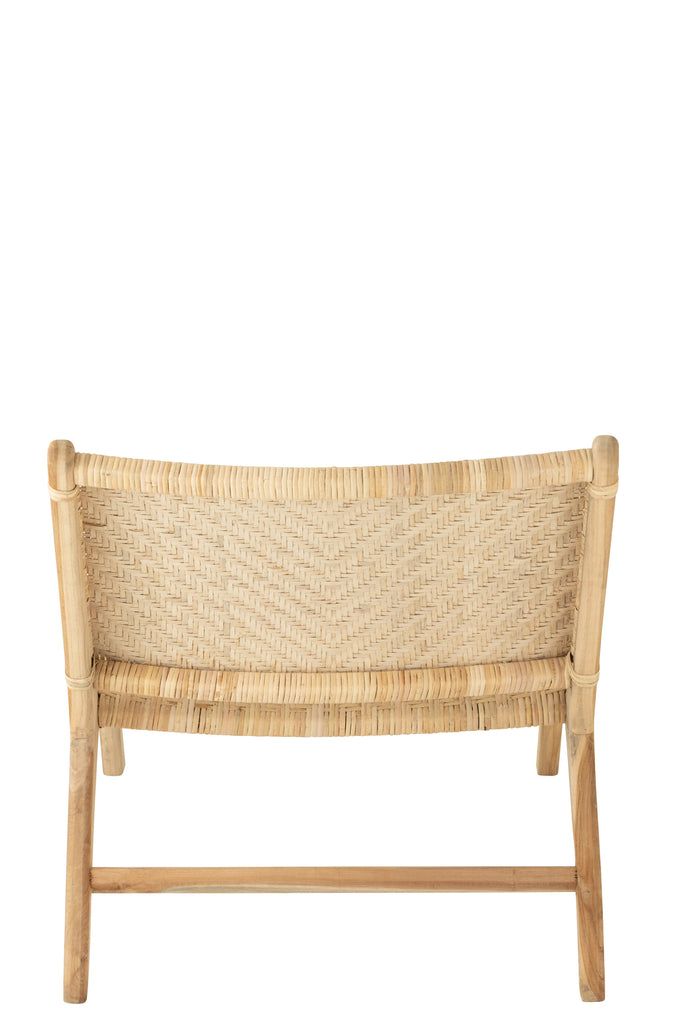 Lounge Chair Tight Weaving Rattan Natural - vivahabitat.com