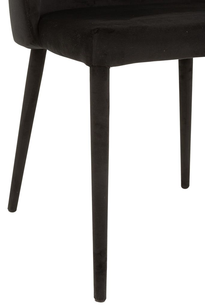 Chair Charlotte Textile/Metal Black - vivahabitat.com
