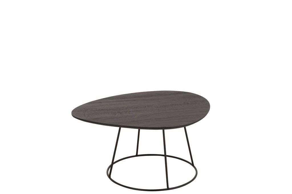 Sidetable Oval Wood/Metal D Br S - vivahabitat.com