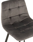 Barstool Olivier  Textile/Metal Grey - vivahabitat.com