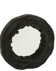 Mirror Irregular Paulownia Wood Black Large - vivahabitat.com