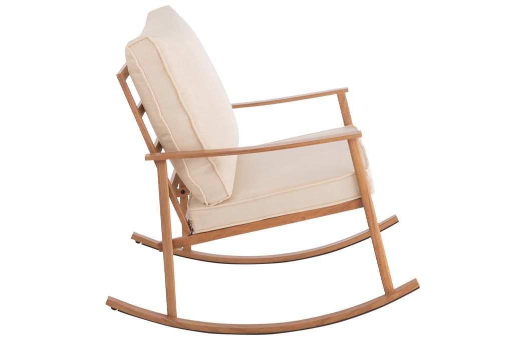 Chair Swing Metal/Textile White/Natural - vivahabitat.com