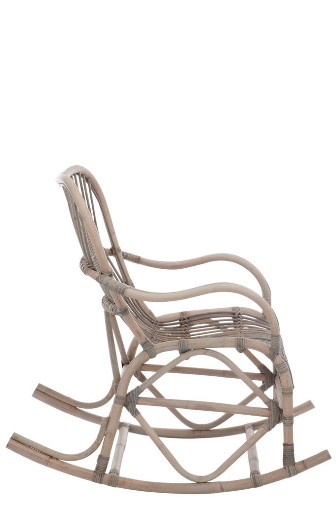 Rocking Chair Rattan Grey - vivahabitat.com