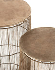 Set Of 2 Sidetables Baskets High Antique Brown - vivahabitat.com
