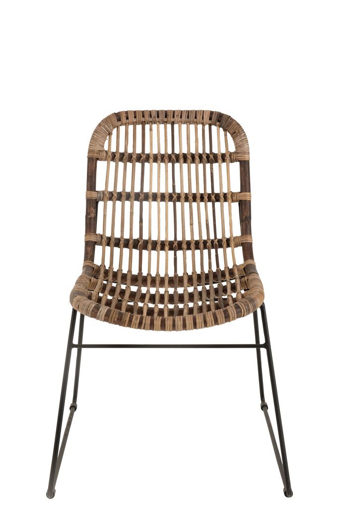 Chair Billie Banana Leaves/Teak Wood Natural - vivahabitat.com