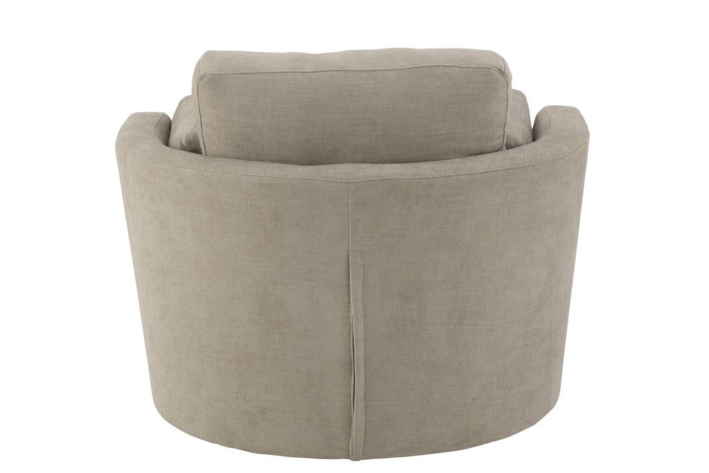 Chair Swivel Wood/Textile Grey - vivahabitat.com