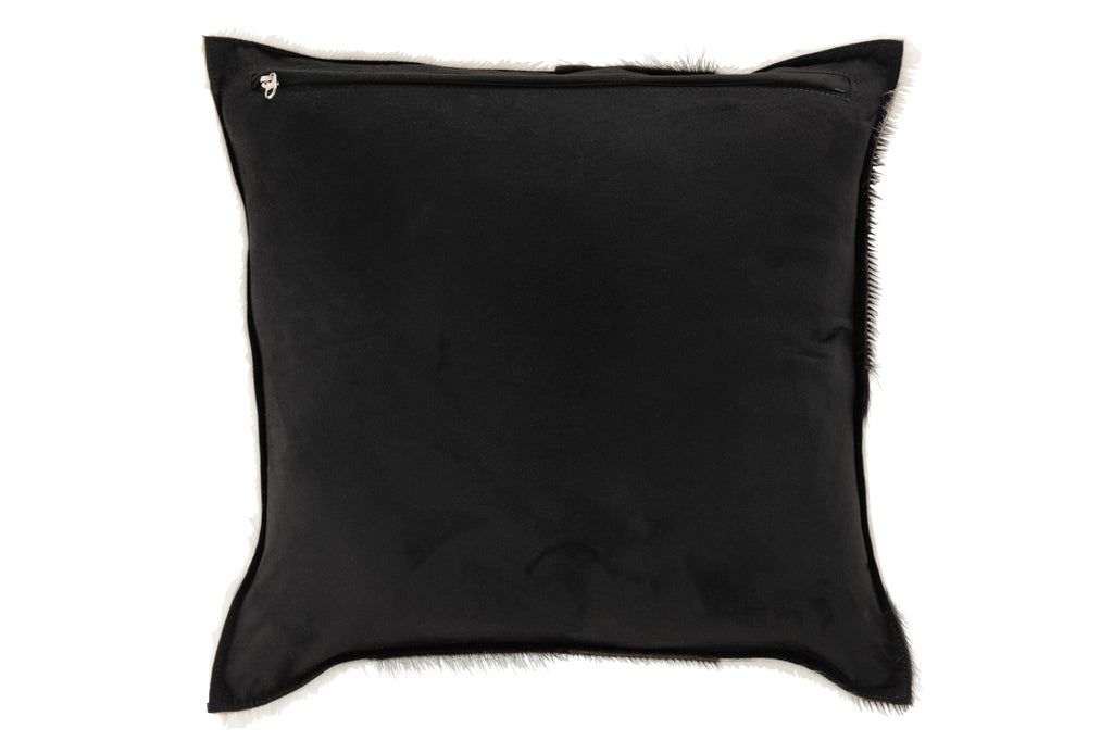 Cushion Cow Square Leather Black/White - vivahabitat.com
